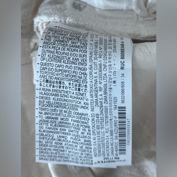 NWT Zara Boy Boy Fit Jeans Metallic Silver Size 2 - Picture 11 of 12